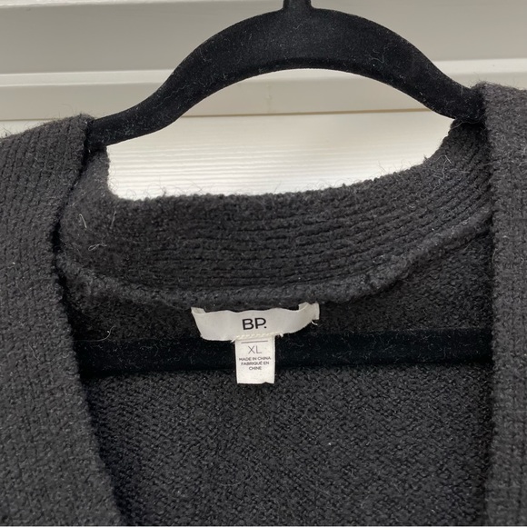 BP. Black Cropped Knit Cardigan - XL - Picture 4 of 7